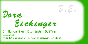 dora eichinger business card